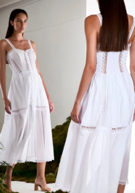 Charo Ruiz Dafelle Long Dress White Discount