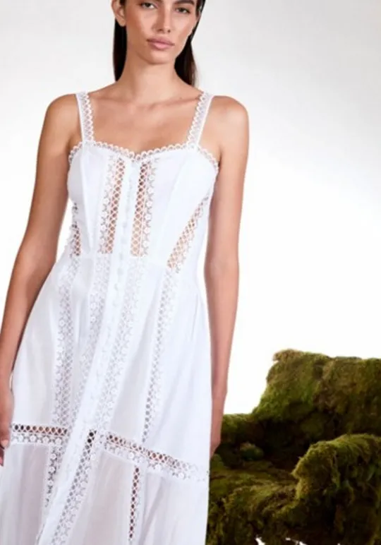 Charo Ruiz Dafelle Long Dress White Discount