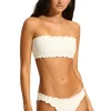 Seafolly Daydreamer Bandeau Bikini Vanilla Clearance