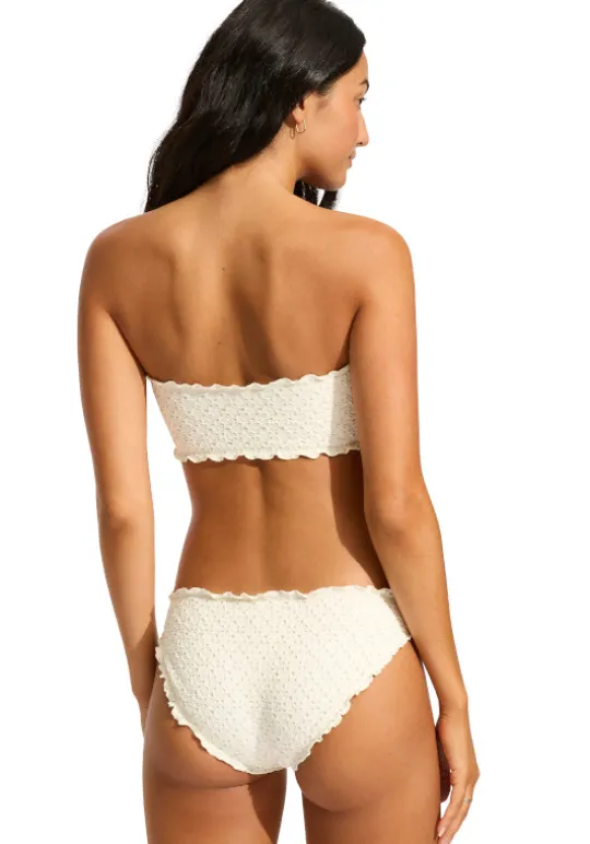 Seafolly Daydreamer Bandeau Bikini Vanilla Clearance