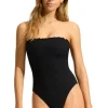 Seafolly Daydreamer DD Bandeau Swimsuit Black Online
