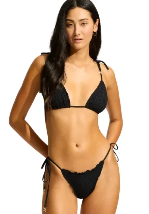Seafolly Daydreamer Triangle Bikini Black Online