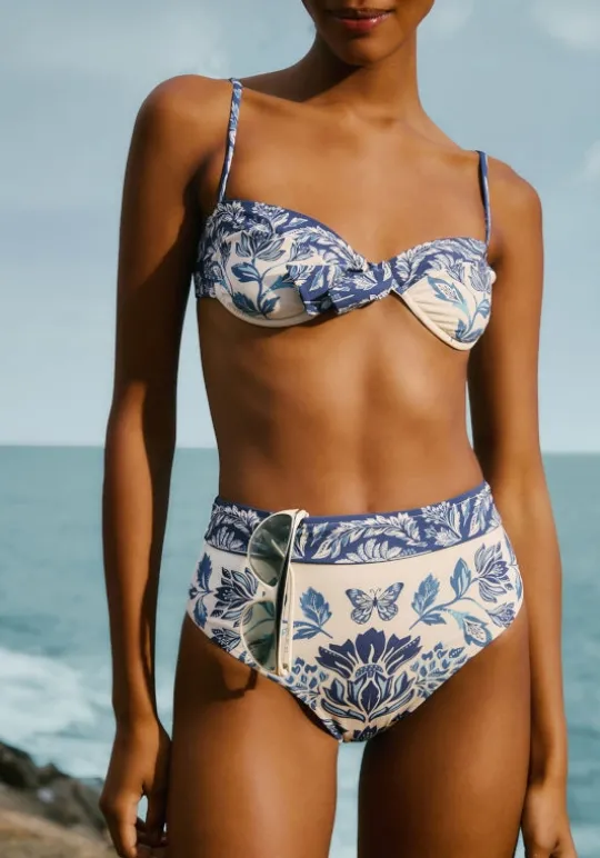 Farm Rio Delicate Tapestry High Waisted Bikini Outlet