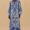 Farm Rio Delicate Tapestry Long Kaftan Fashion