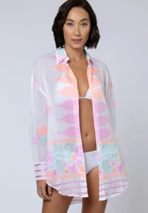 Juliet Dunn Dhaka Print Shirt Multi Dhaka Print Multi Discount