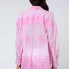 Juliet Dunn Dhaka Print Shirt Pink Online
