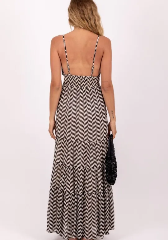 Sundress Ditta Dress Black and White Fashion
