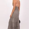 Sundress Ditta Dress Black and White Fashion