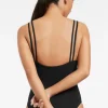 JETS Swimwear Double Strap Swimsuit Black Clearance