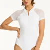 Sea Level Drift Short Sleeve Swimsuit Fashion