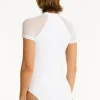 Sea Level Drift Short Sleeve Swimsuit Fashion