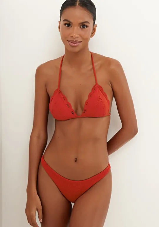 Vix Swimwear Eyelet Naya Triangle Bikini Ruby Best