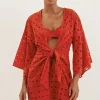 Vix Swimwear Eyelet Perola Short Cover Up Ruby Online