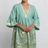 Greek Archaic Kori Feather Short Kaftan Best