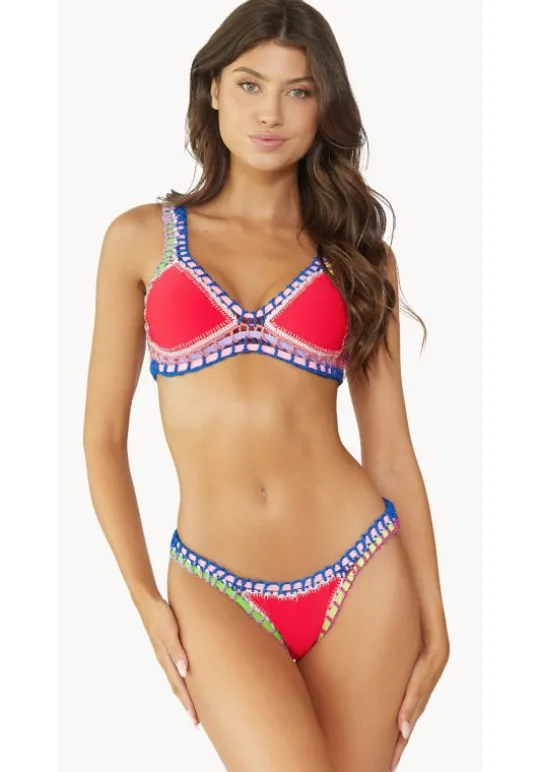 PQ Swim Ferrarini Triangle Bikini Red Clearance