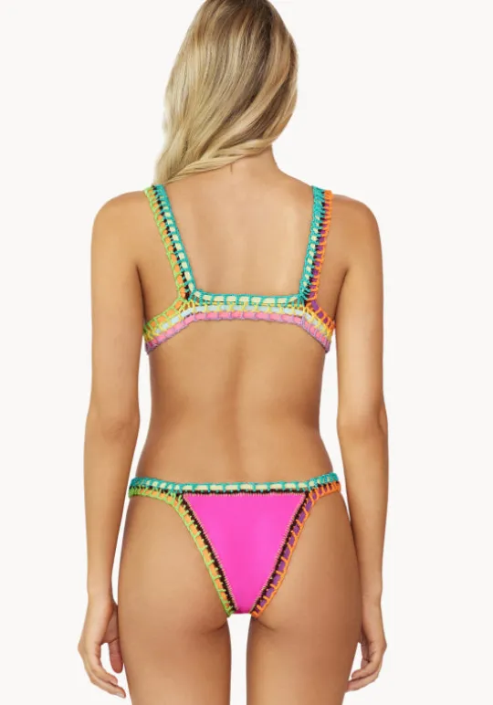 PQ Swim Ferrarini Triangle Bikini Acai Pink Fashion