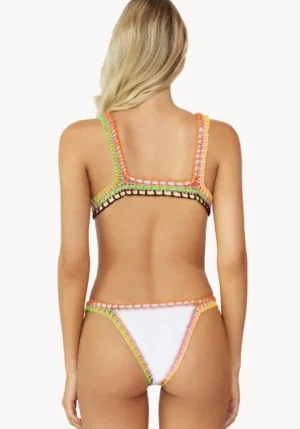 PQ Swim Ferrarini Triangle Bikini White Hot