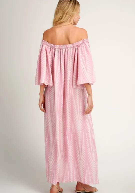 Pearl & Caviar Finikas Off Shoulder Dress Outlet