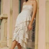 Sundress Flavie Dress White White/Gold Hot