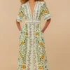 Farm Rio Folk Floral Jumpsuit Outlet