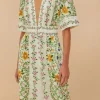 Farm Rio Folk Floral Jumpsuit Outlet