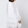 Juliet Dunn Frill Mosaic Mini Dress White Online