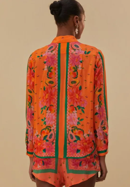 Farm Rio Fruit Garden Scarf Shirt Best