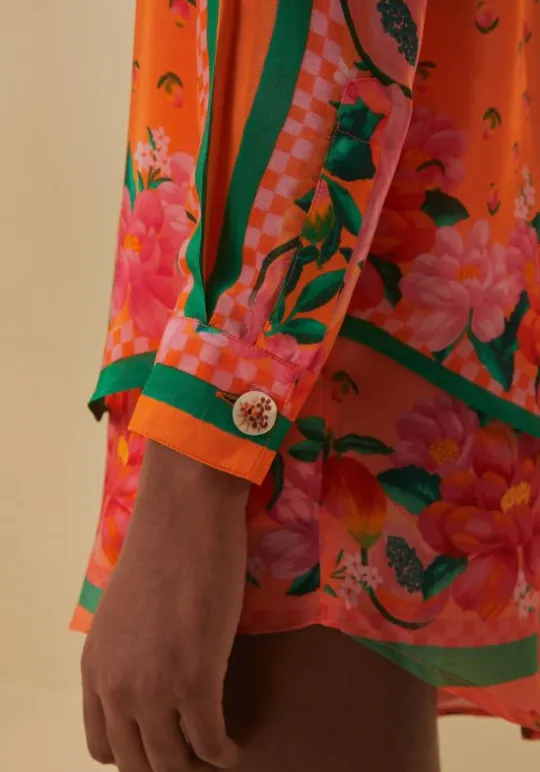 Farm Rio Fruit Garden Scarf Shirt Best