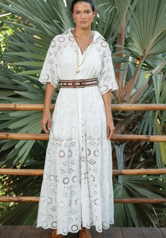 Miss June Gardenia Dress White Fashion