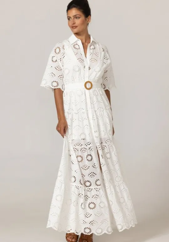 Miss June Gardenia Dress White Fashion