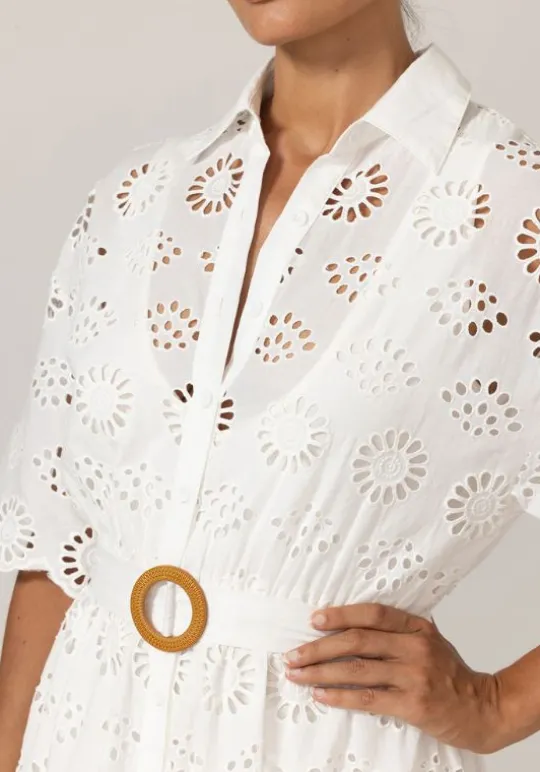 Miss June Gardenia Dress White Fashion