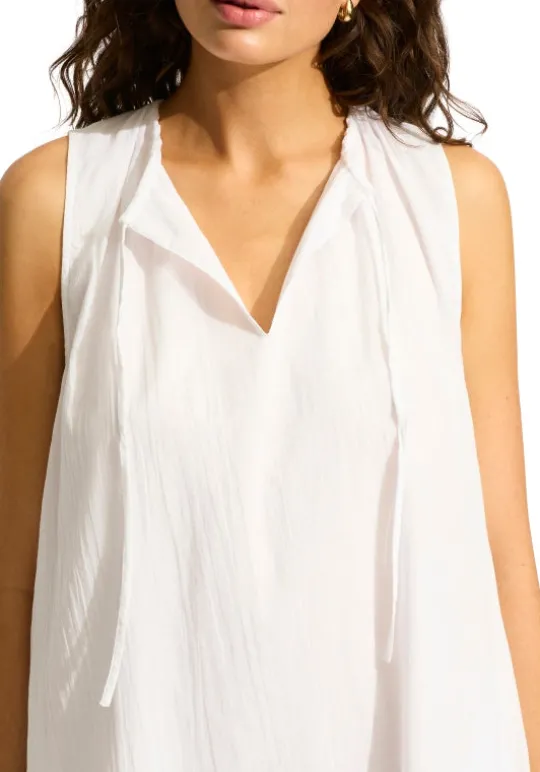Seafolly Gathered Neck Mini Dress Online