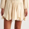 Pearl & Caviar Gauze Skort Butter New
