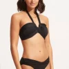 Seafolly Goddess Bandeau Bikini Black Hot