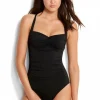 Seafolly Goddess Twist Swimsuit Black Clearance