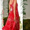 Charo Ruiz Graba Long Dress Red Nelum Best
