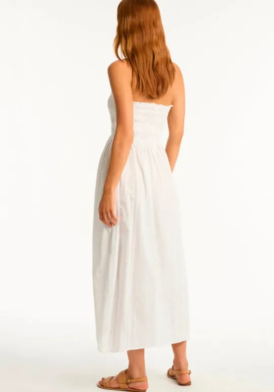 Sea Level Heatwave Bandeau Dress White Fashion