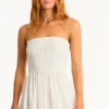 Sea Level Heatwave Bandeau Dress White Fashion