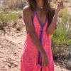 Pitusa Inca Maxi Sun Dress Hot Pink Best
