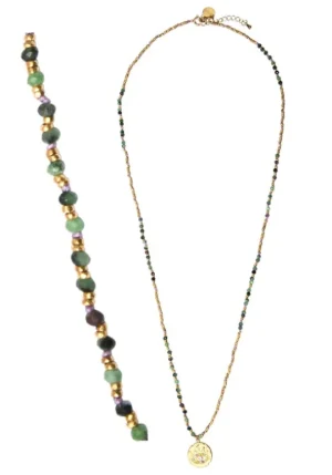 Belle Mais Pas Que Indira Necklace Green Best