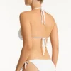 Sea Level Interlace Triangle Bikini White New
