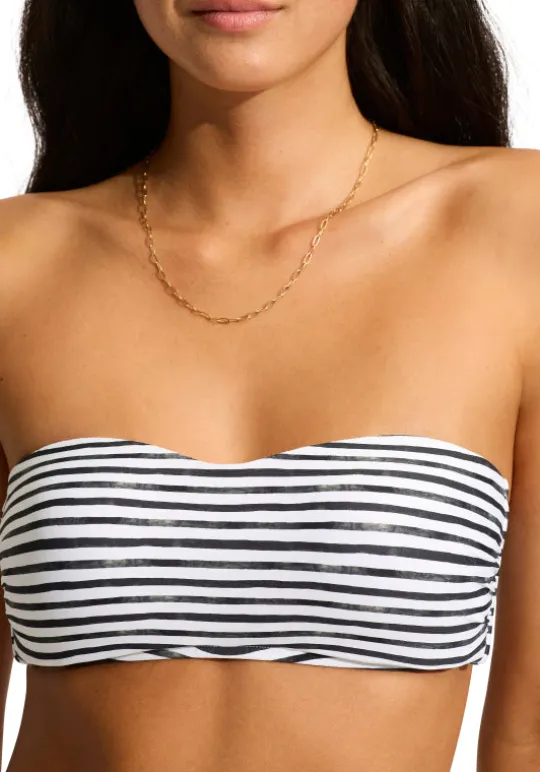 Seafolly Bandeau Bikini Isla Palm Outlet