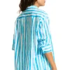 Seafolly Isla Palm Oversized Beach Shirt Turquoise Isla Palm Turquoise Online