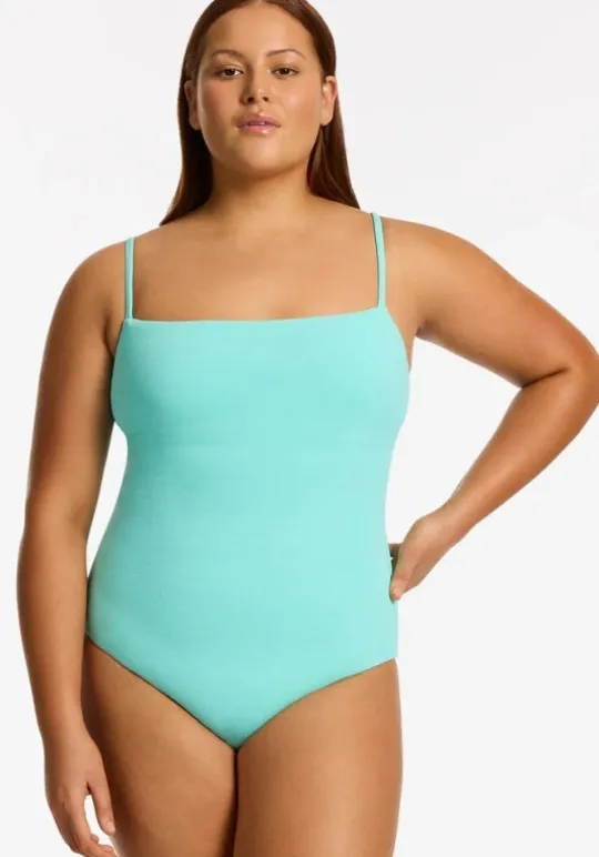 JETS Swimwear Isla Rib Minimal Tank Dolce Sale