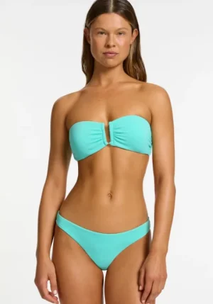 JETS Swimwear Isla Rib U Trim Bandeau Bikini Dolce Hot