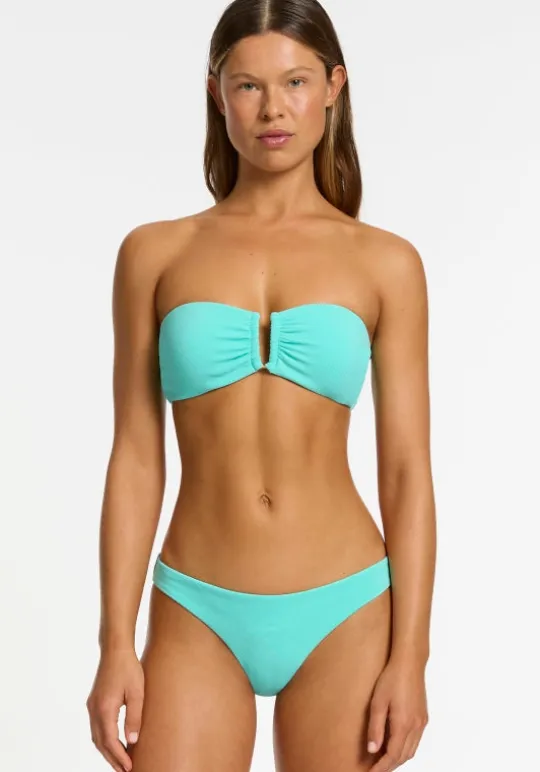 JETS Swimwear Isla Rib U Trim Bandeau Bikini Dolce Hot