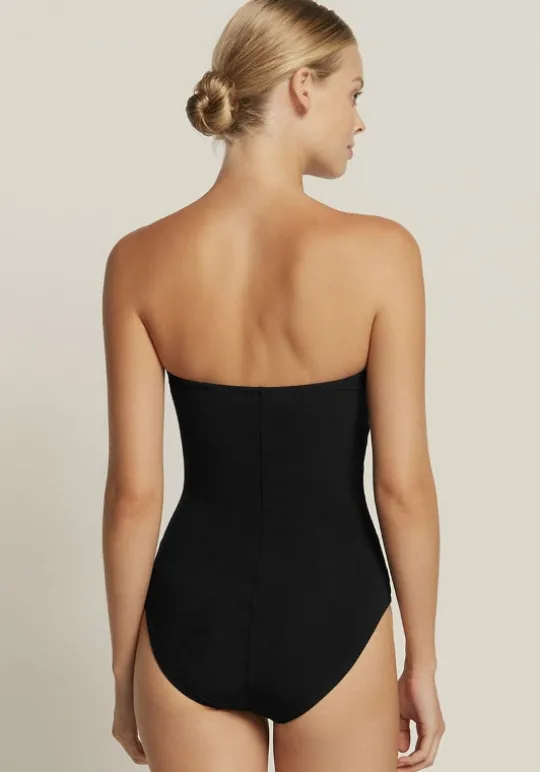 JETS Swimwear Jetset Bandeau Swimsuit Black Hot