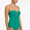 JETS Swimwear Jetset Bandeau Swimsuit Mineral Fashion