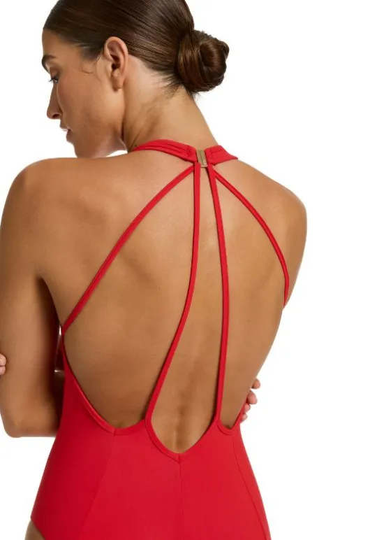 JETS Swimwear Jetset Deep V Swimsuit Rosso Sale