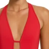 JETS Swimwear Jetset Deep V Swimsuit Rosso Sale